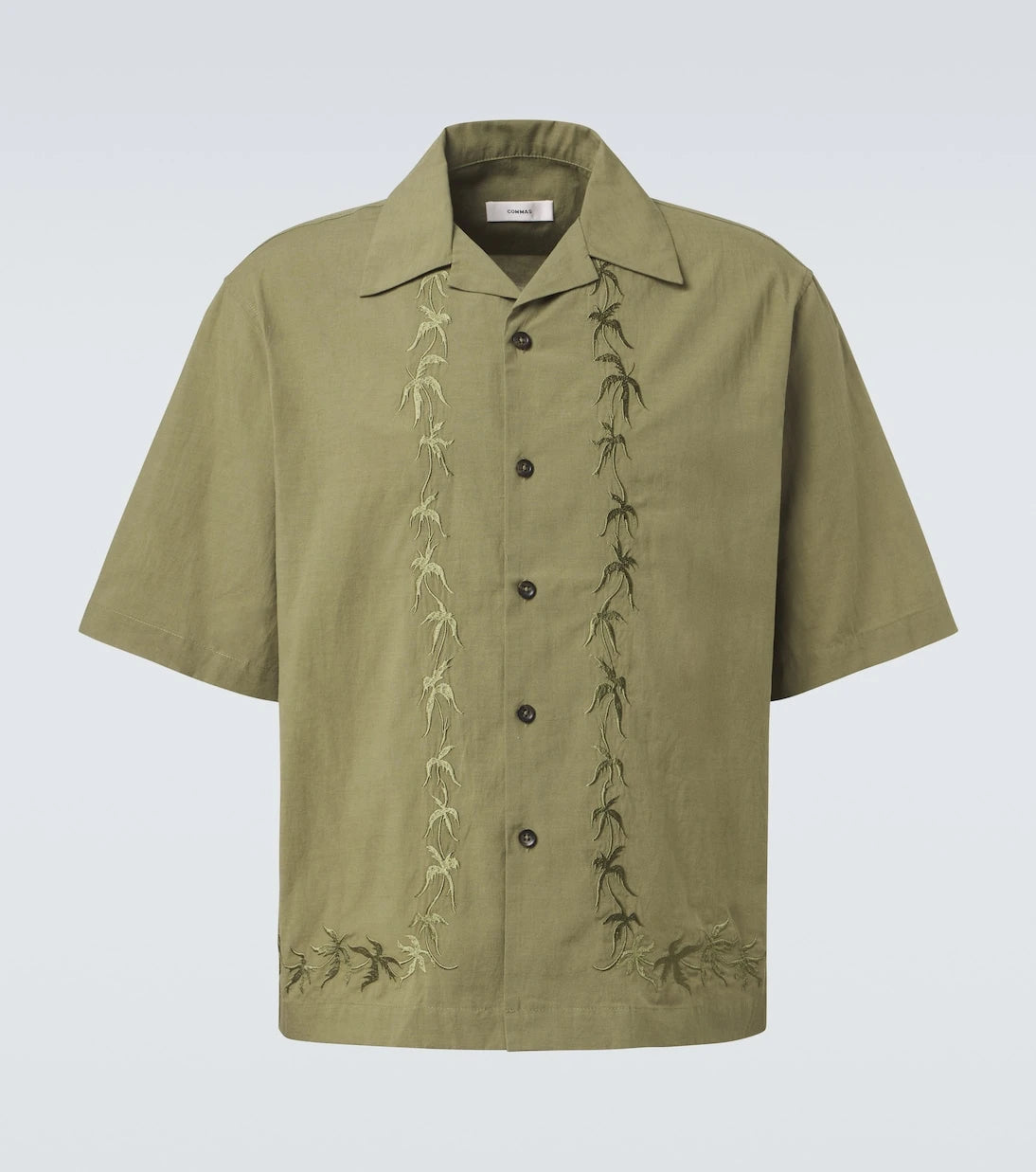 Commas - Embroidered bowling shirt