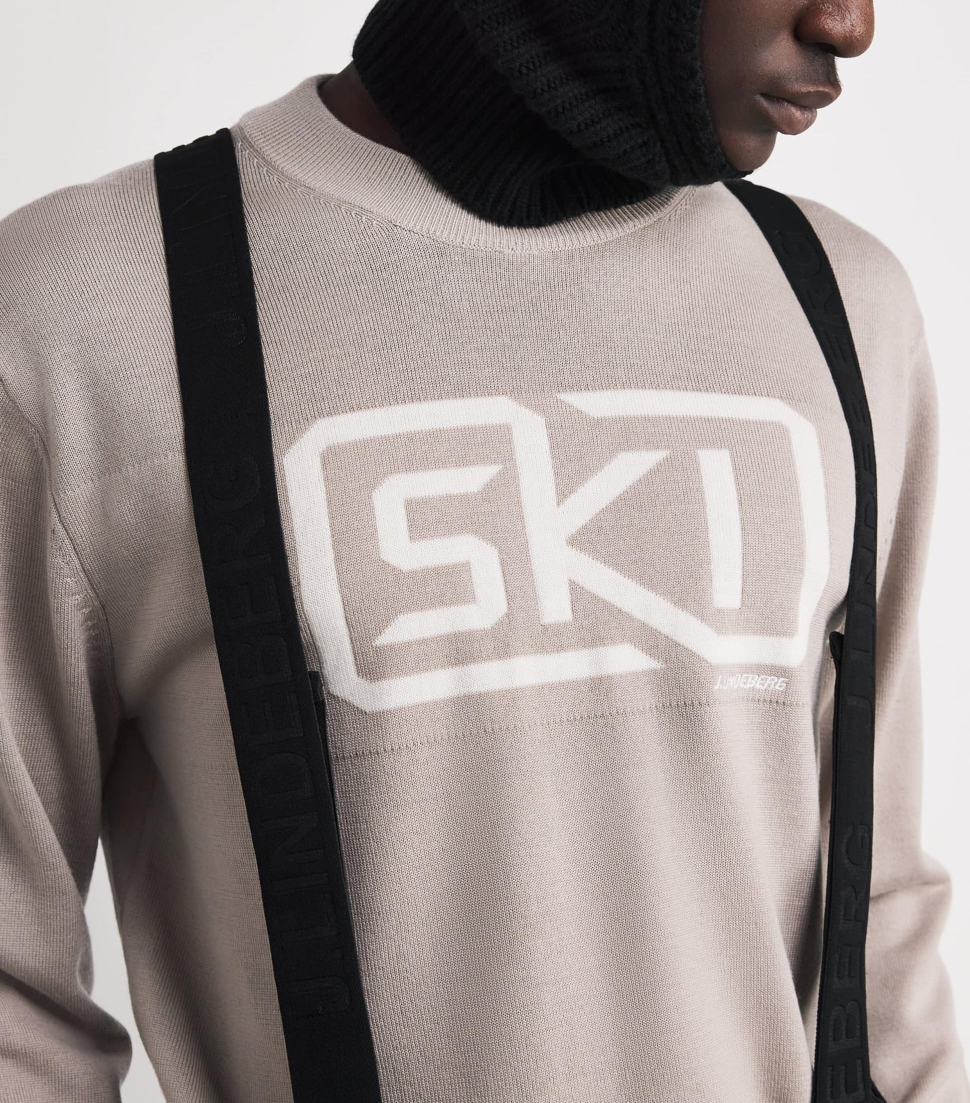 Beige Wool Jacquard William Sweater