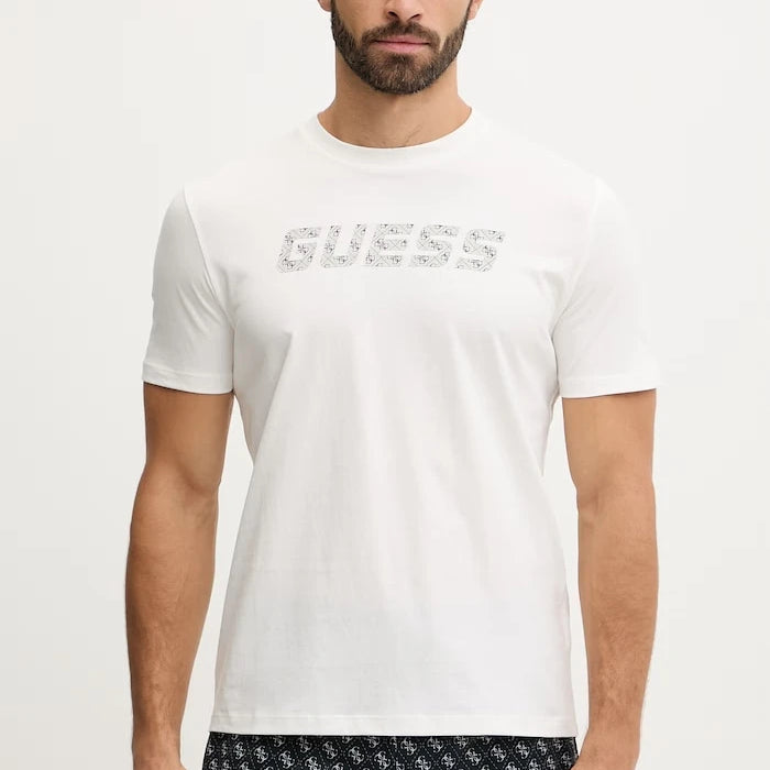 Памучна тениска Guess MASKA