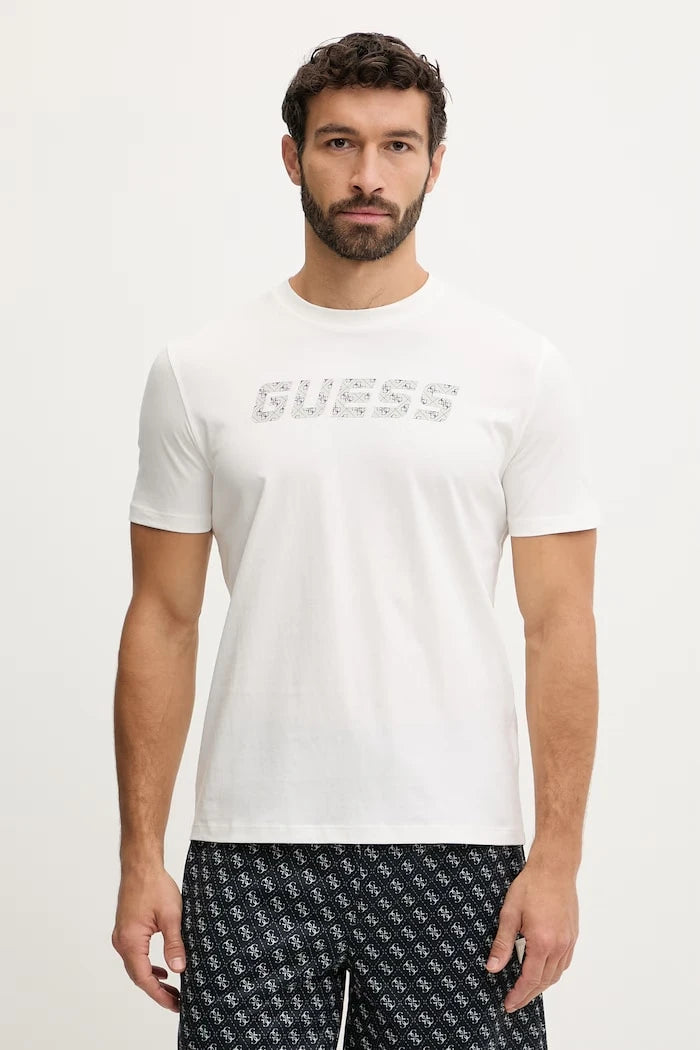 Памучна тениска Guess MASKA