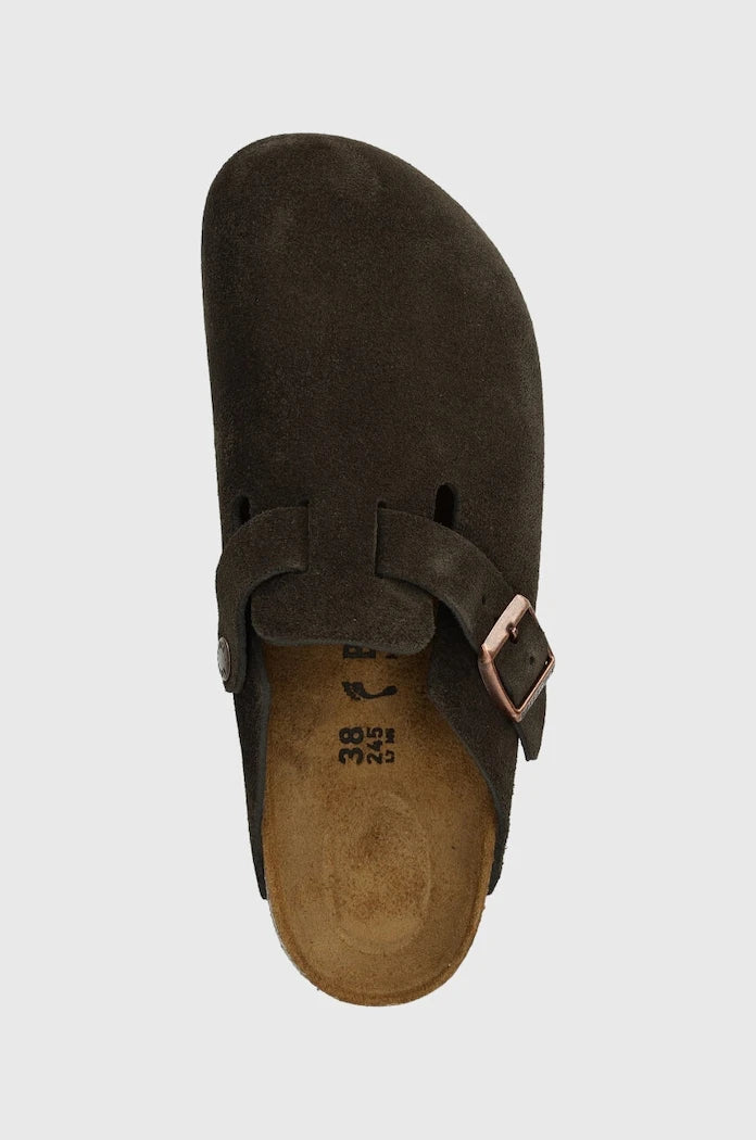 Велурени чехли Birkenstock Boston