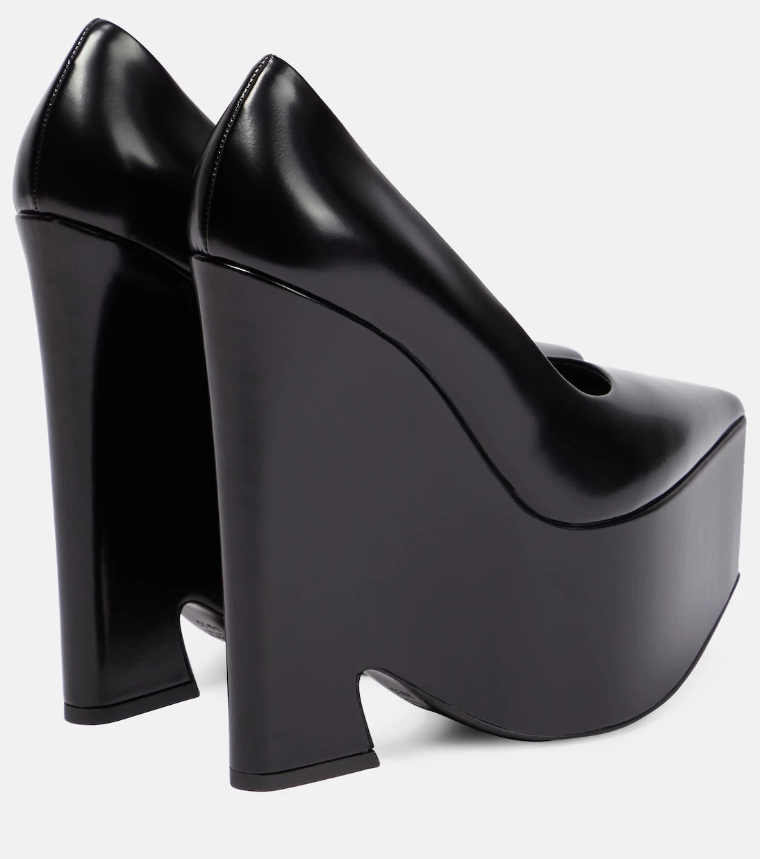 Versace - Tempest leather platform pumps