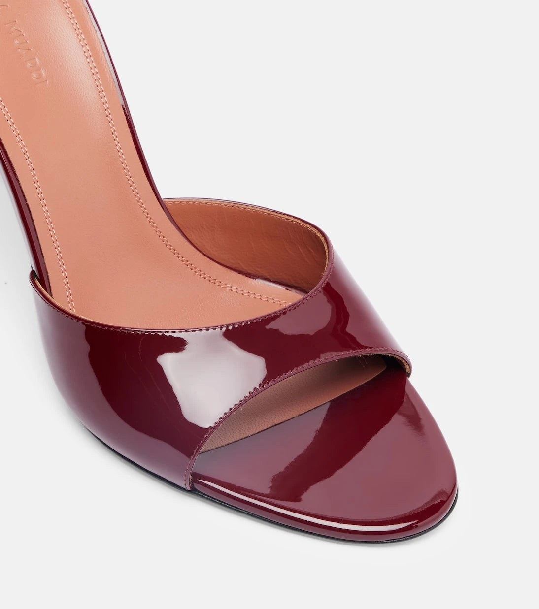 Amina Muaddi - Elodie 90 patent leather mules