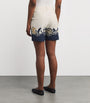 Multi Stretch-Cotton Boyfriend Bermuda Shorts