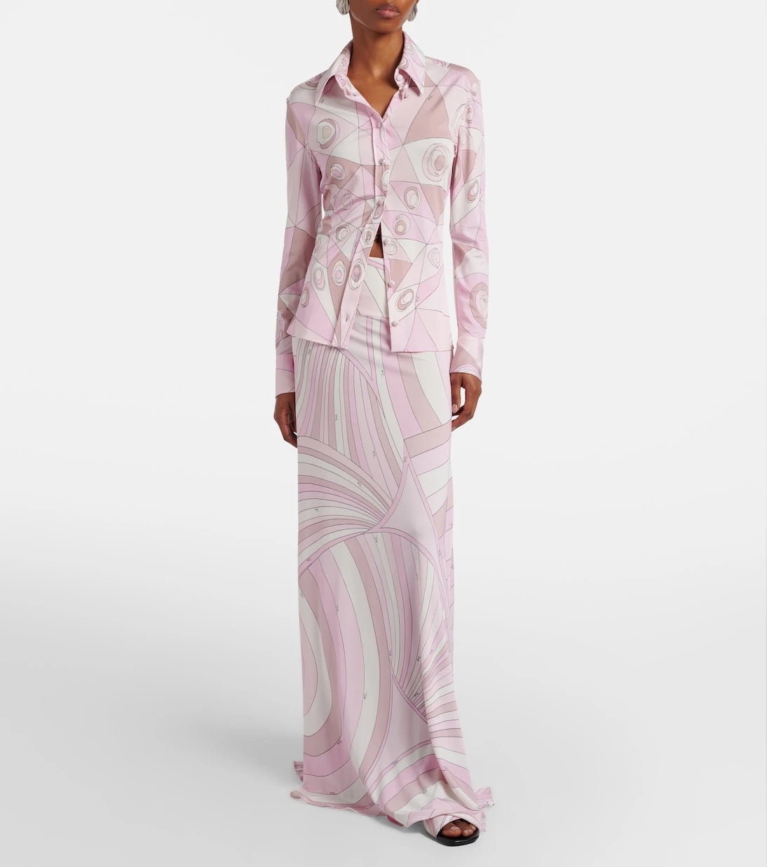 Pucci - Occhi satin jersey shirt
