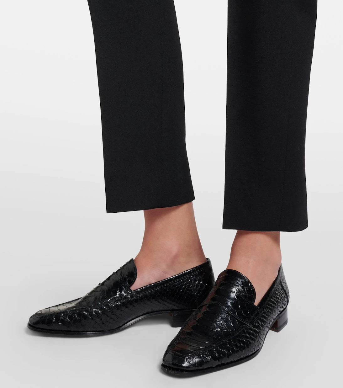Paris Texas - Vincent croc-effect leather loafers