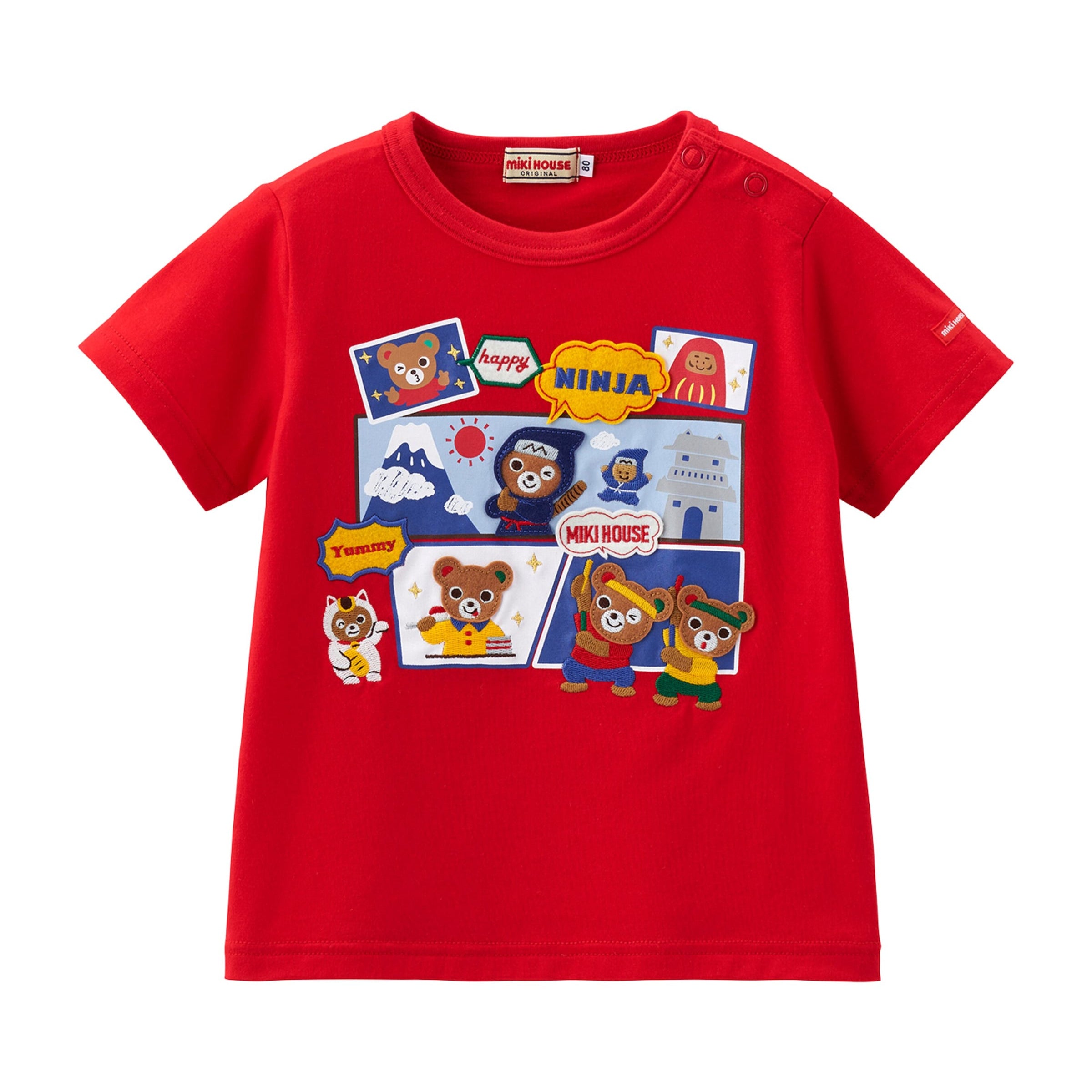 Miki House Print and Applique T-Shirt (2-7 Years)