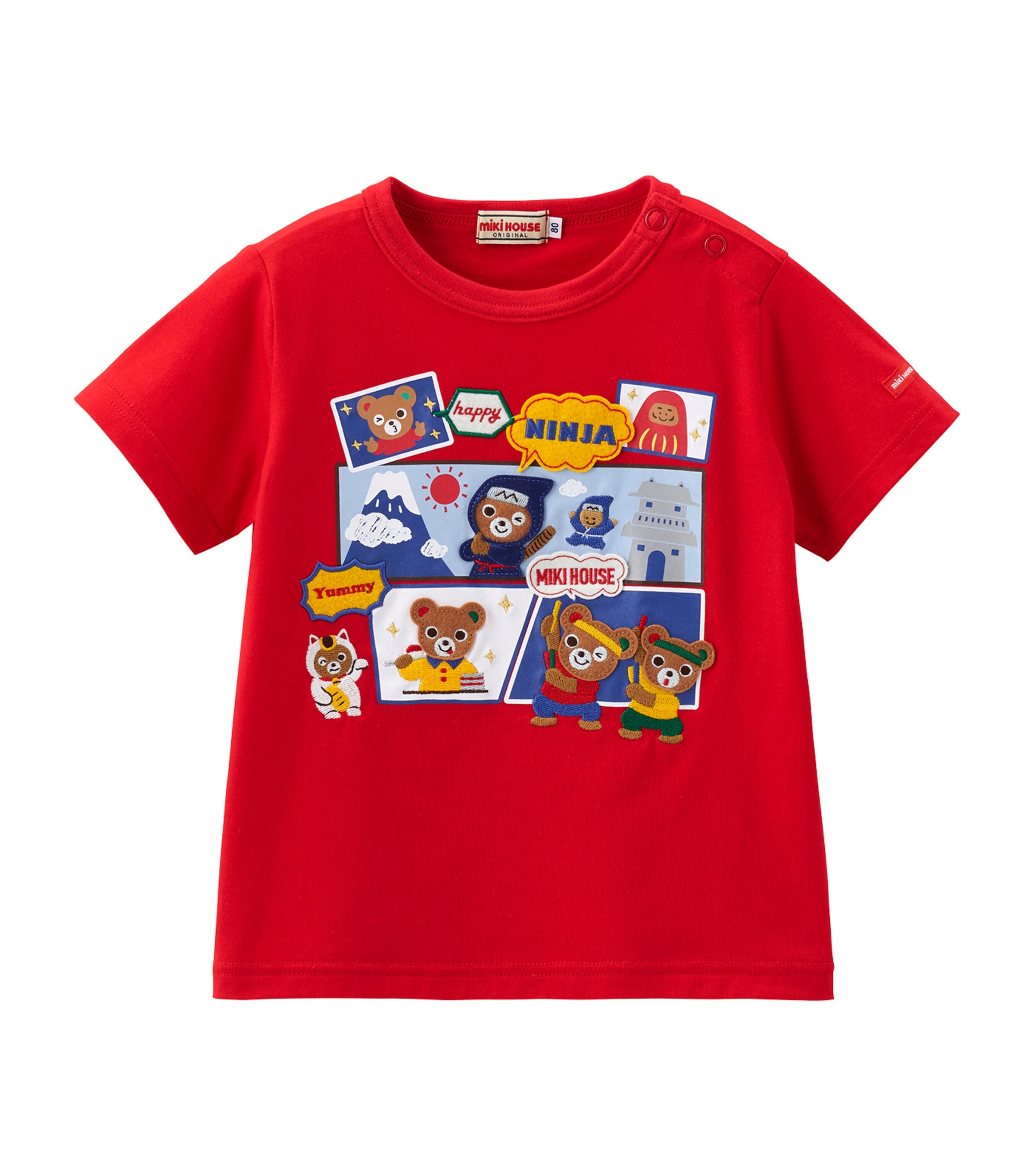 Miki House Print and Applique T-Shirt (2-7 Years)