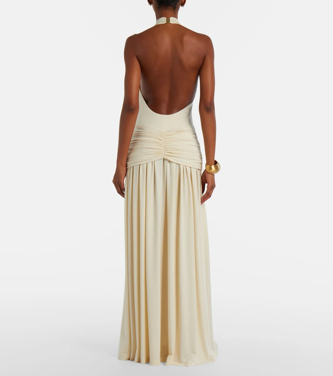 Bananhot - Zoya draped halterneck maxi dress