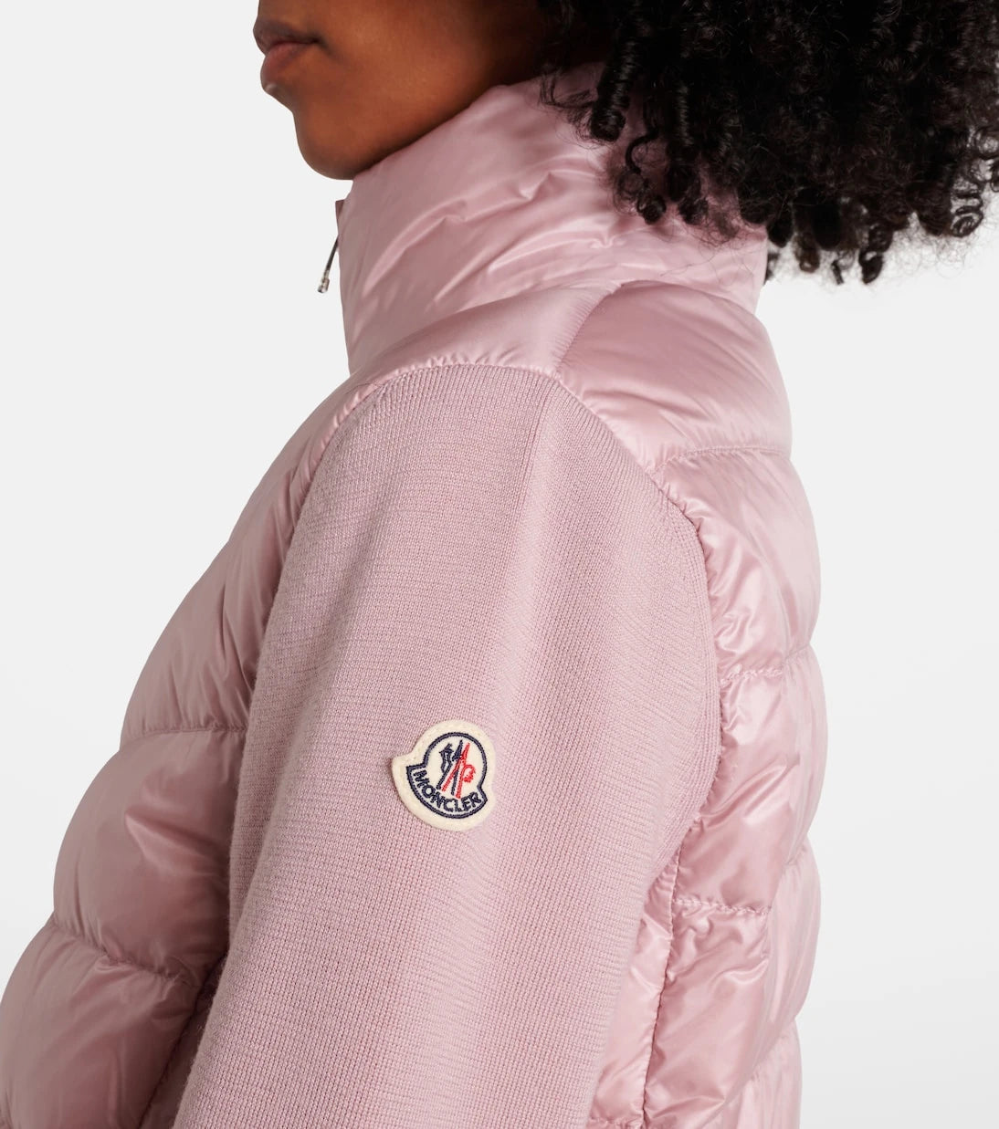 Moncler - Down-paneled virgin wool cardigan