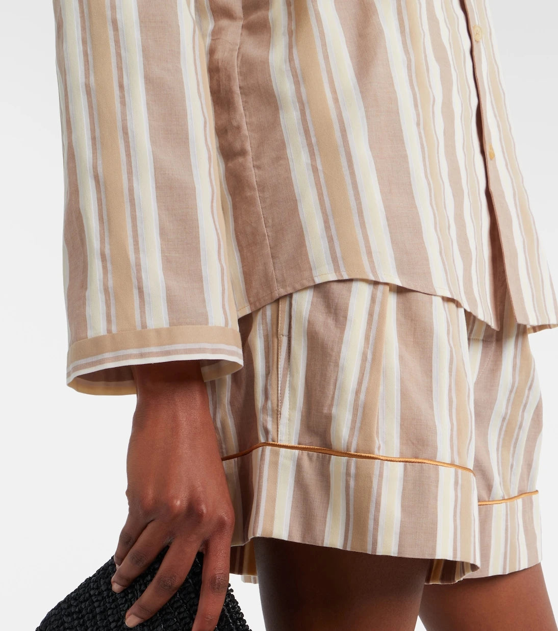 Saint Laurent - Striped cotton pajama shirt