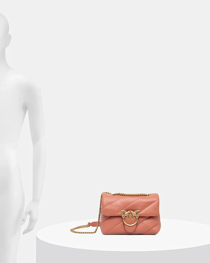 Pinko kadın deri crossbody çanta