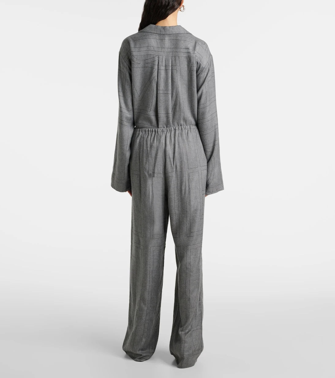 Toteme - Monogram flannel pajama pants