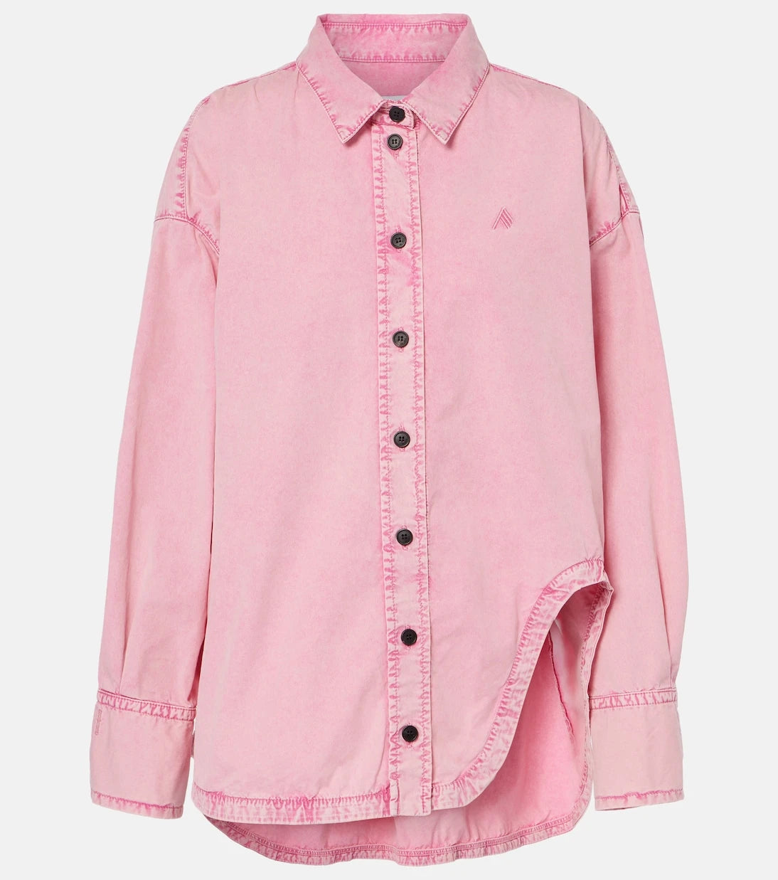 The Attico - Diana asymmetric cotton canvas overshirt