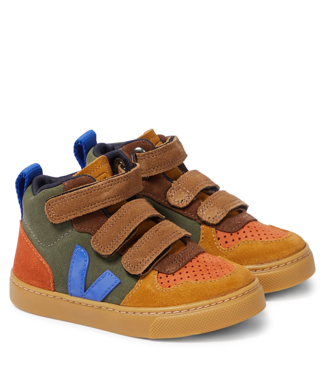 Veja Kids - V-10 Mid suede sneakers