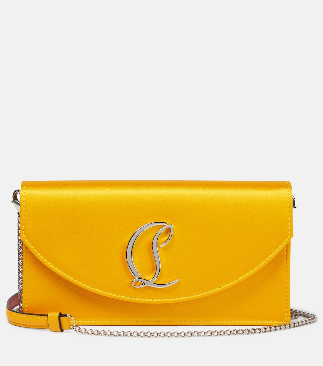 Christian Louboutin - Loubi54 satin clutch