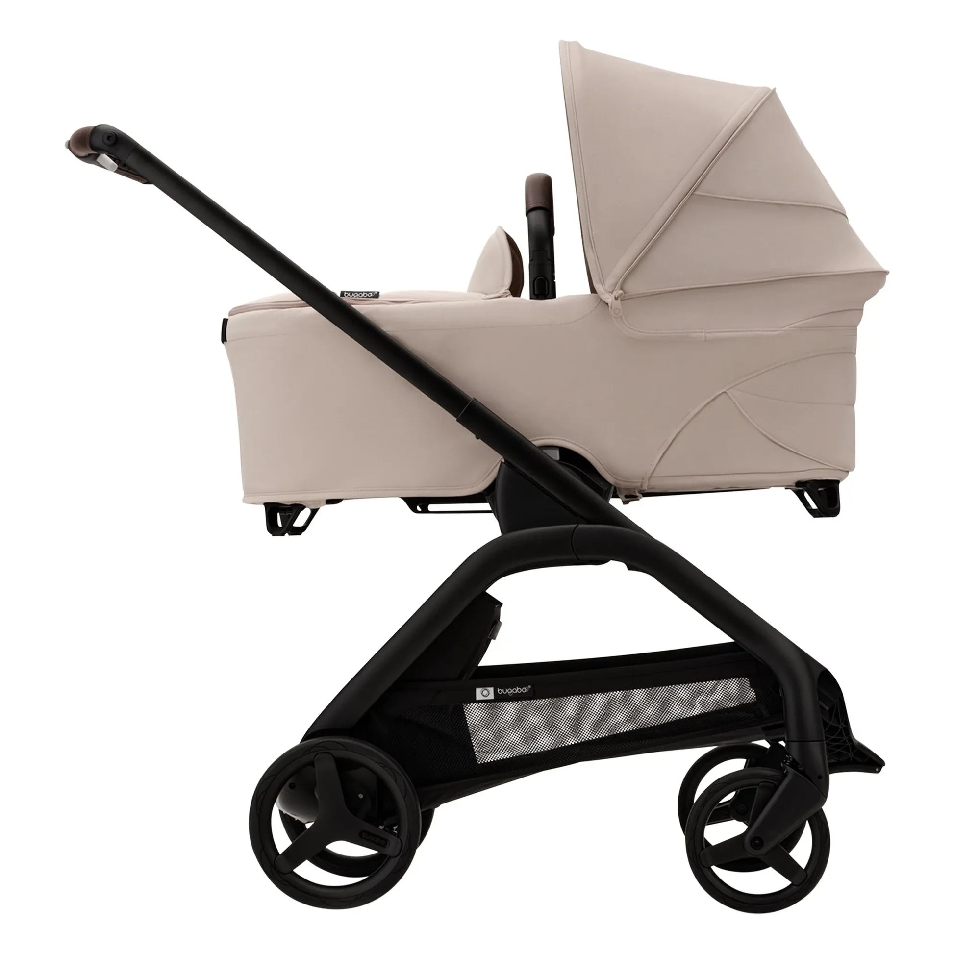 Bugaboo - Bugaboo Dragonfly City Stroller complete chassis black | Taupe brown