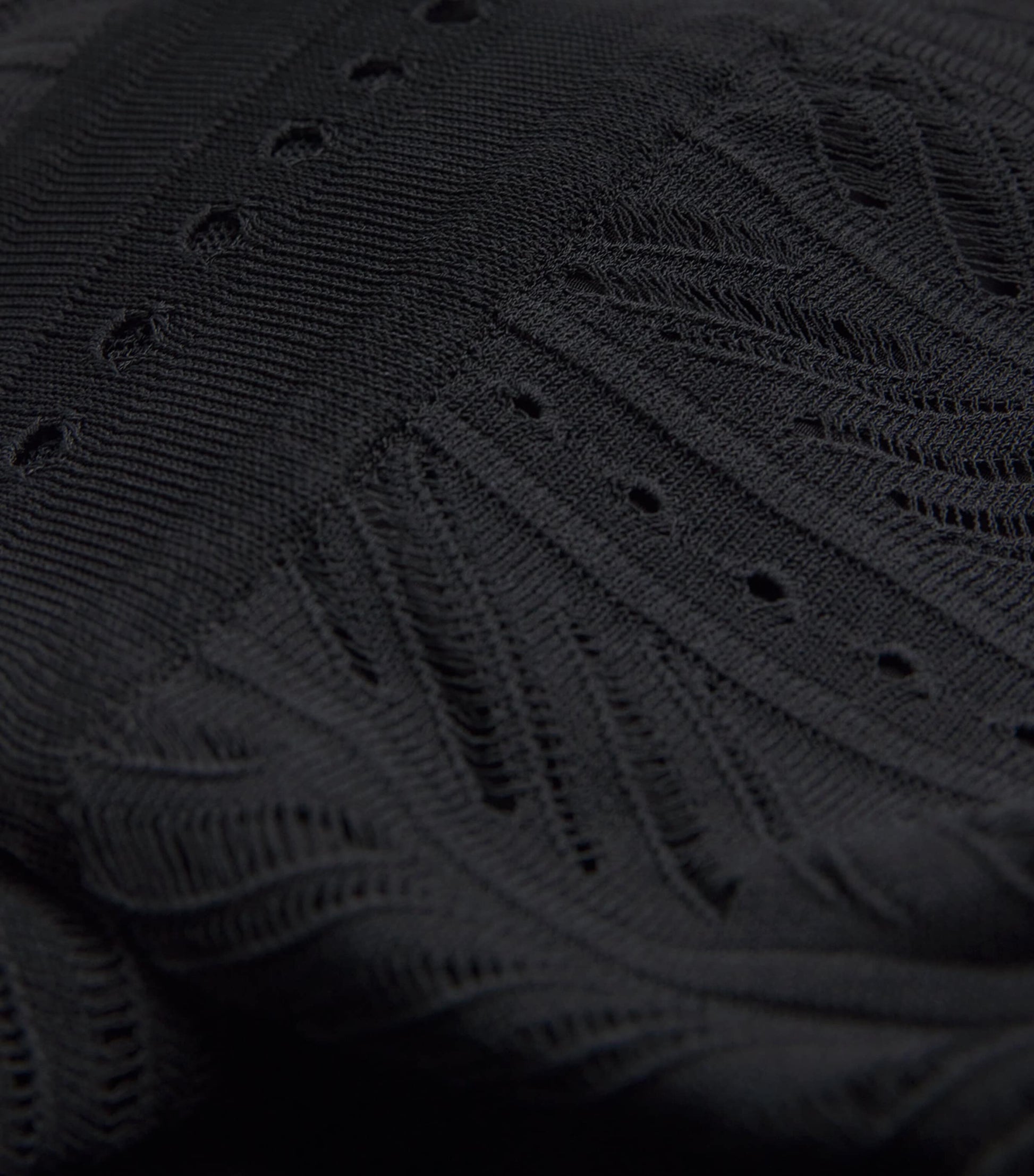 VALENTI Black Knitted Egina Maxi Dress