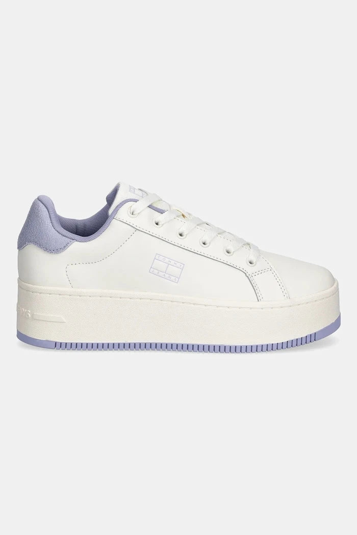 Кожени маратонки Tommy Jeans TJW FLATFORM ESS MU