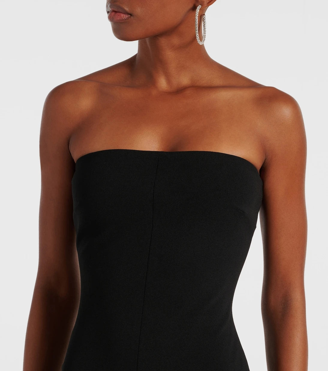 Solace London - Bysha strapless crêpe maxi dress