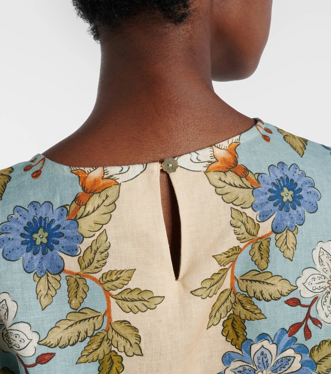 Farm Rio - Floral linen blouse