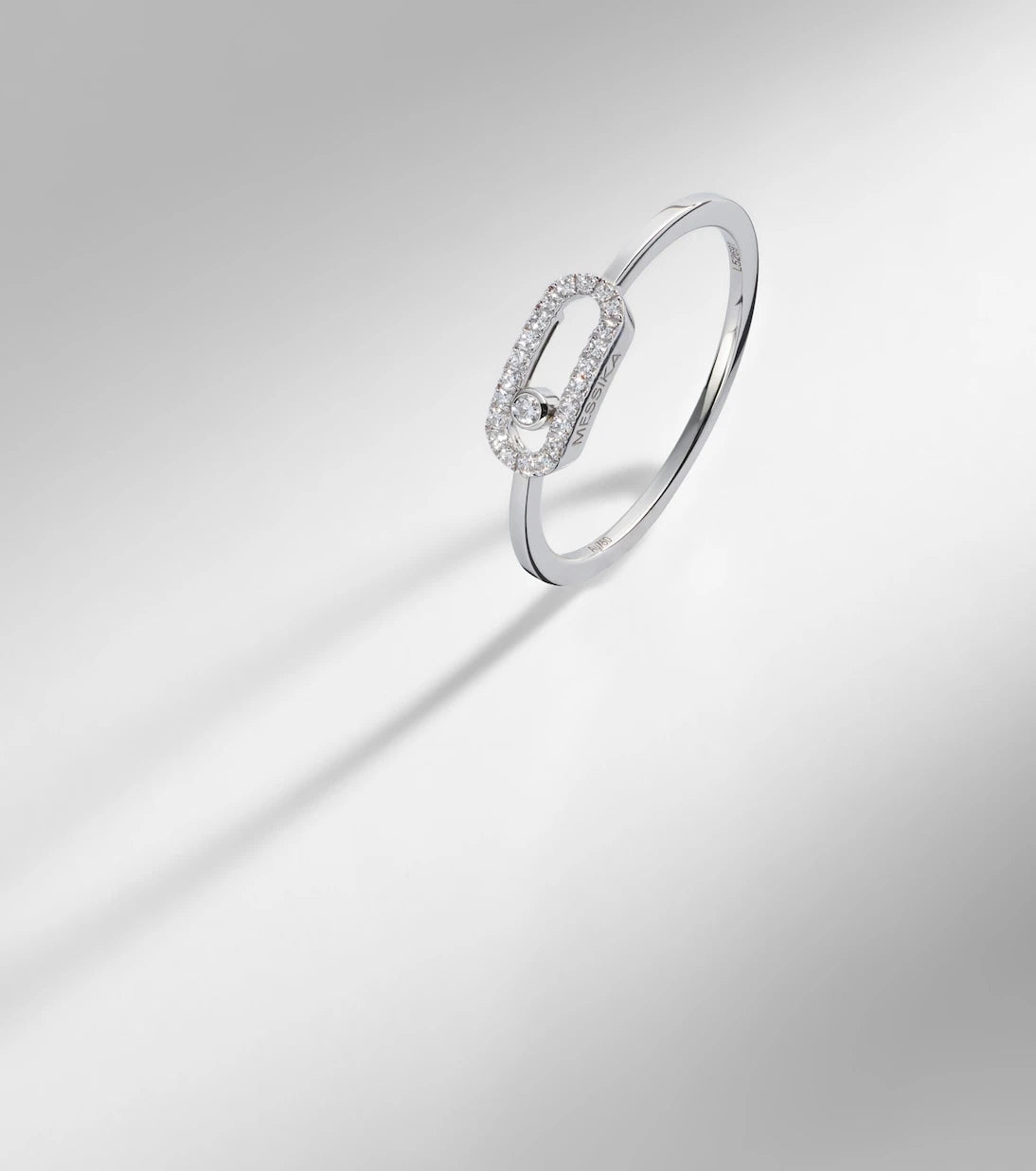 Messika - Move Uno 18kt white gold ring with diamonds