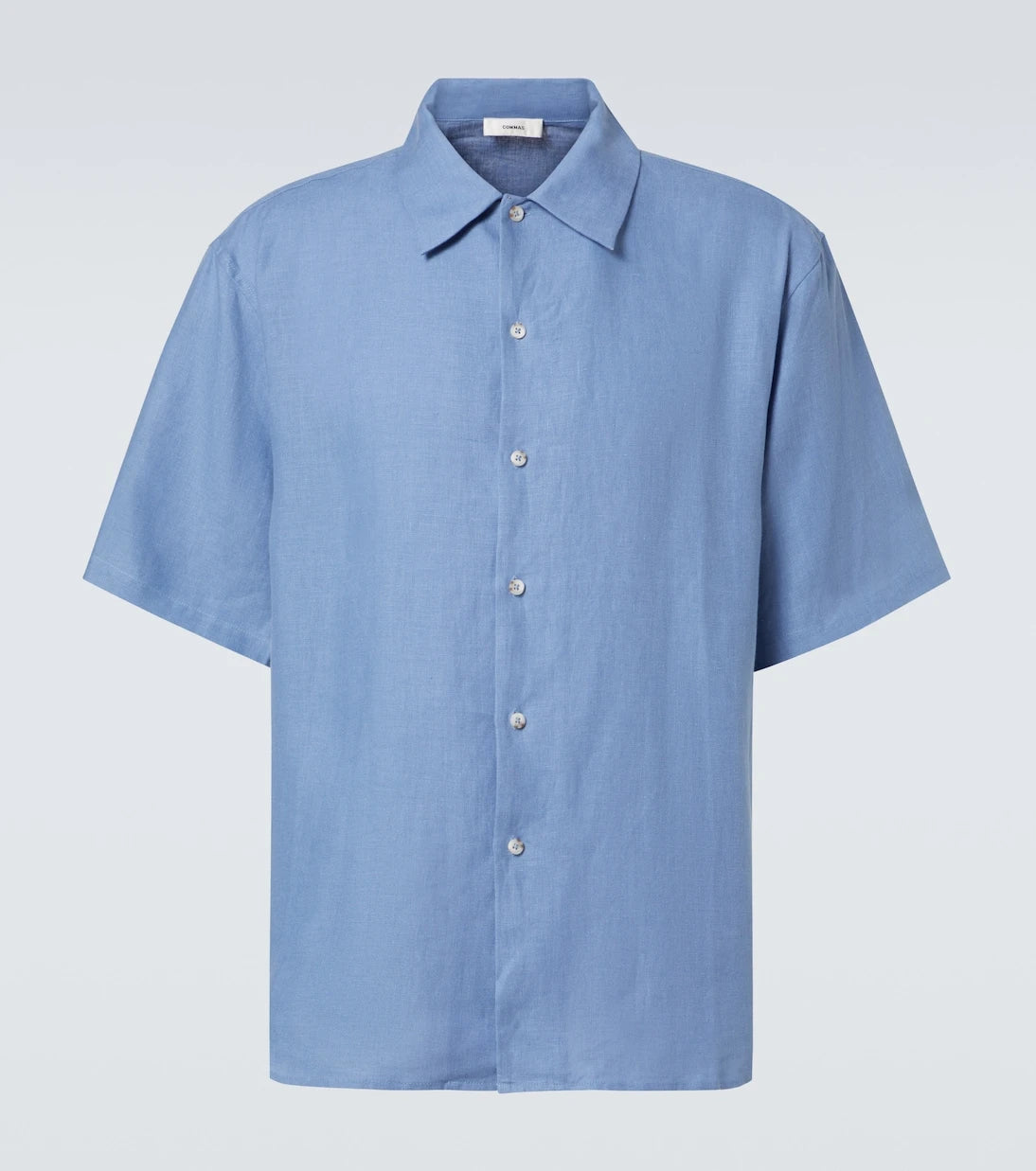 Commas - Linen bowling shirt