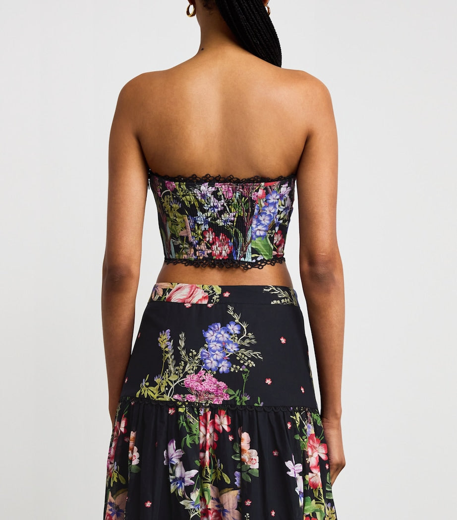 Charo Ruiz Ibiza Multi Floral Bio Bustier Top