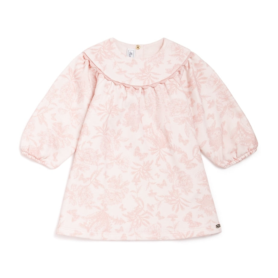 Cotton Toile de Jouy Dress (3 Months-4 Years)