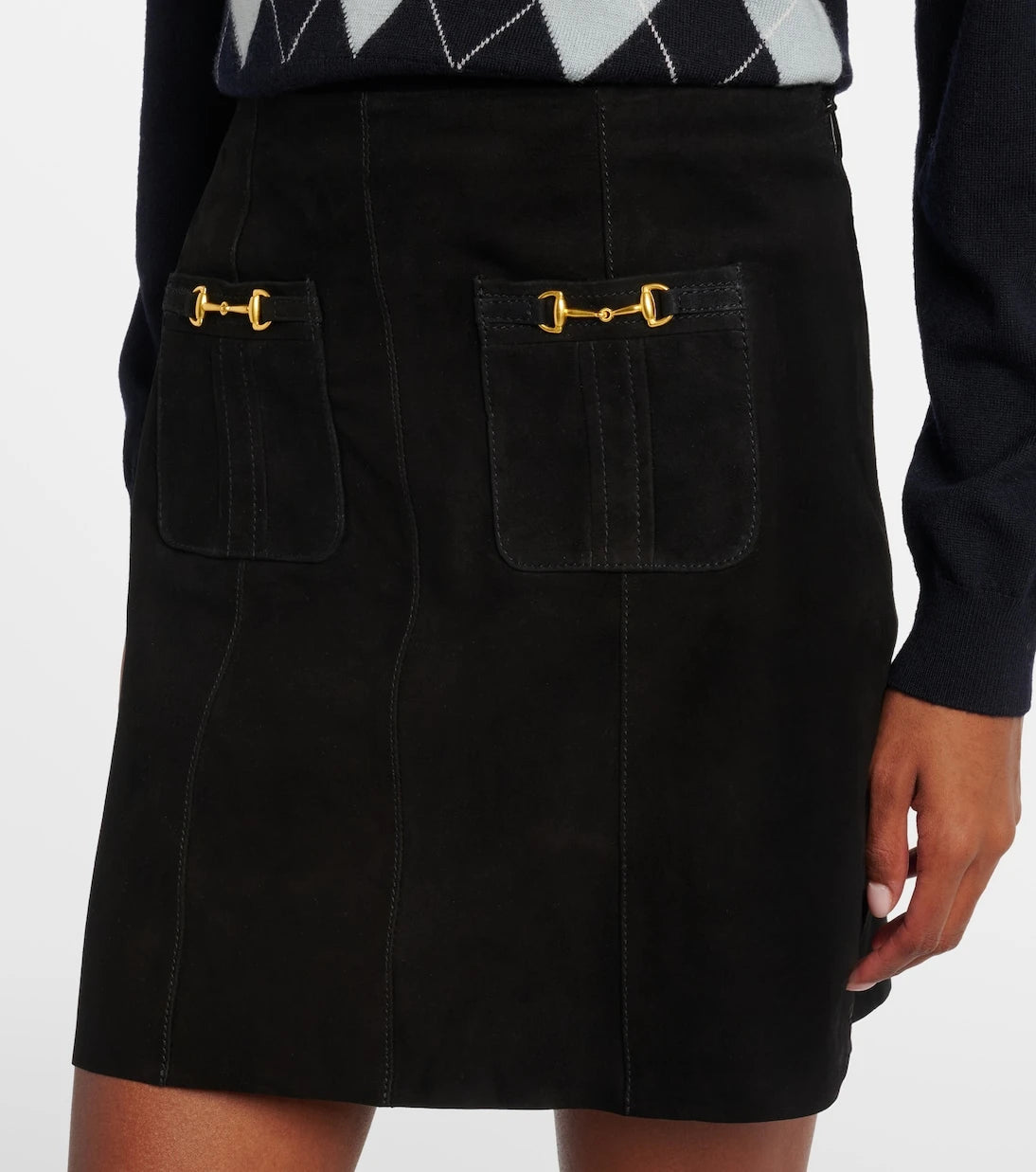 Rixo - Wiley suede miniskirt
