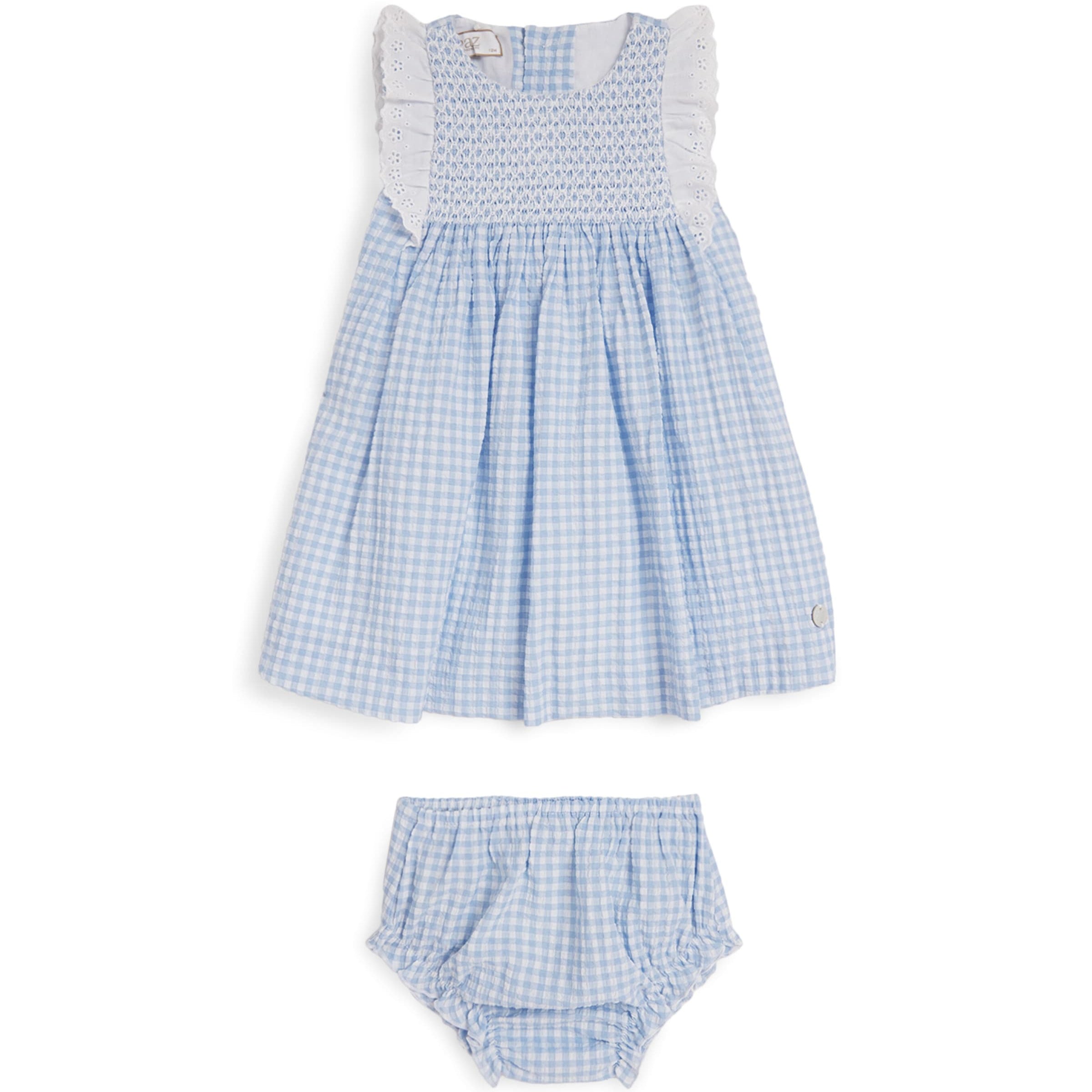 Cotton-Blend Gingham Dress and Bloomers Set (3-36 Months)