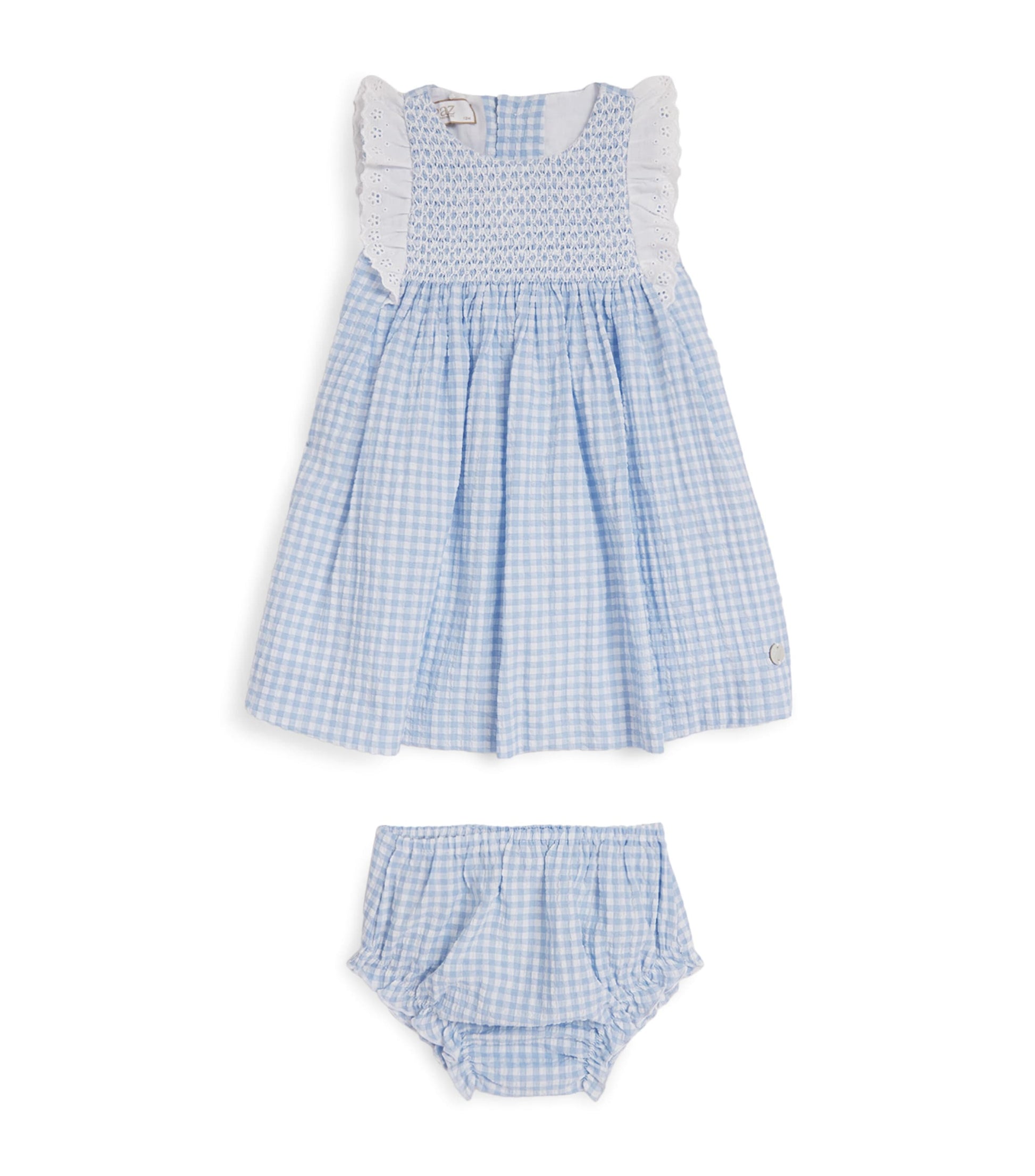 Cotton-Blend Gingham Dress and Bloomers Set (3-36 Months)