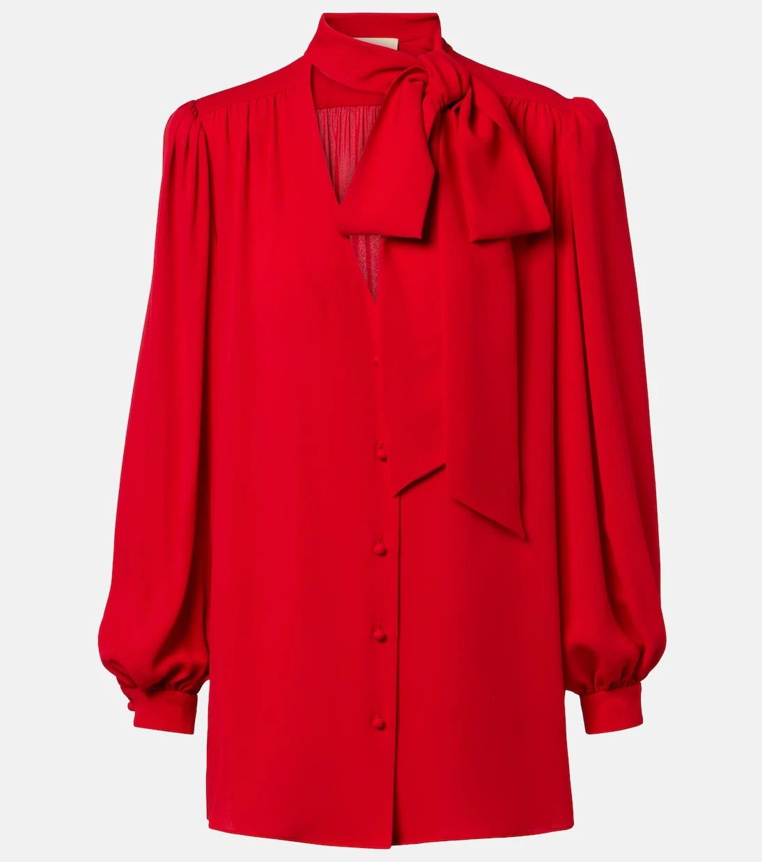 Valentino - Tie-neck silk georgette blouse