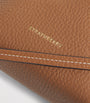Strathberry Brown Midi Leather Osette Pouch