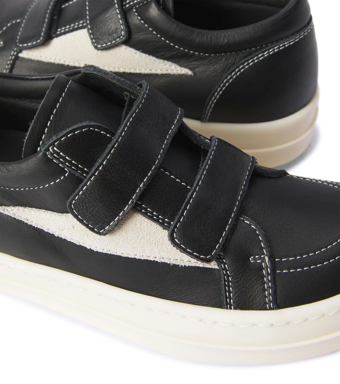 Rick Owens Kids - Straps Vintage leather low-top sneakers