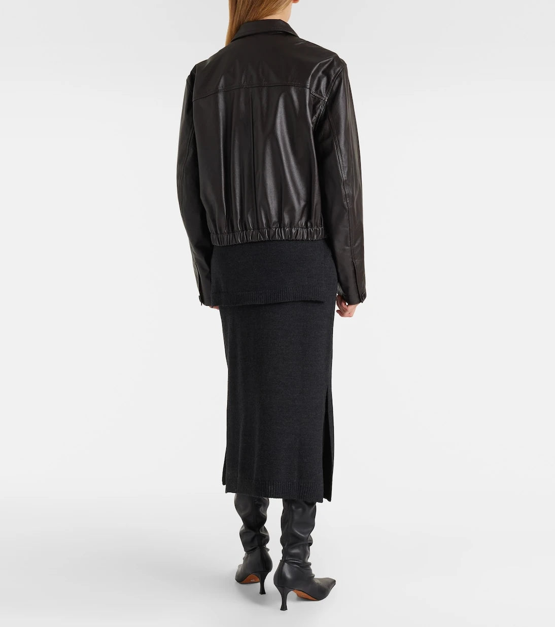 Lemaire - Wool-blend midi skirt