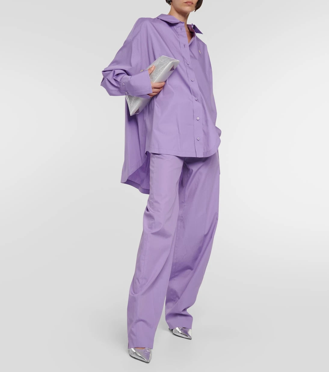 The Attico - Jagger high-rise wide-leg pants