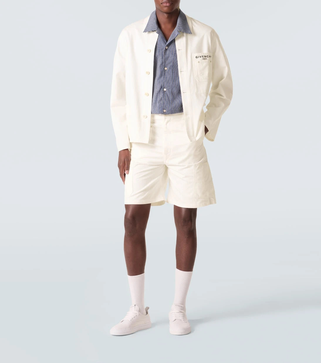 Givenchy - Logolu pamuklu kanvas ceket