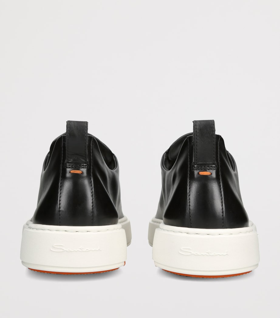 Santoni Leather Clean Icon Victory Sneakers