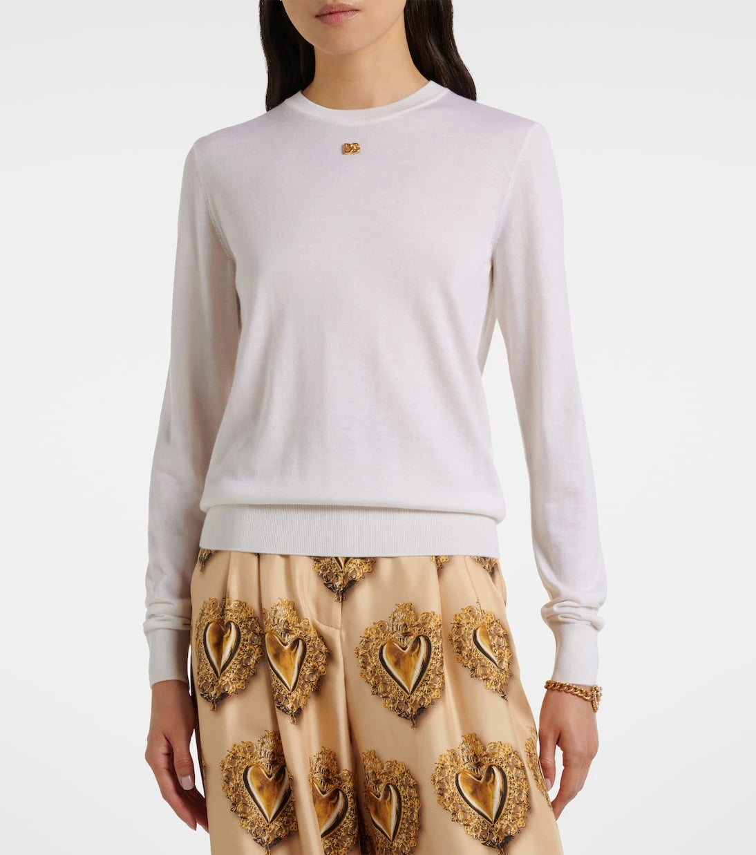 Dolce&Gabbana - DG cashmere and silk sweater