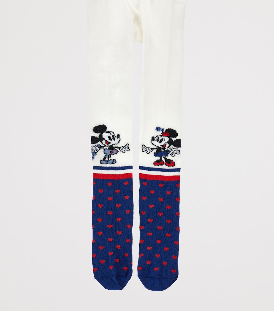Monnalisa x Disney Mickey and Minnie Heart Tights
