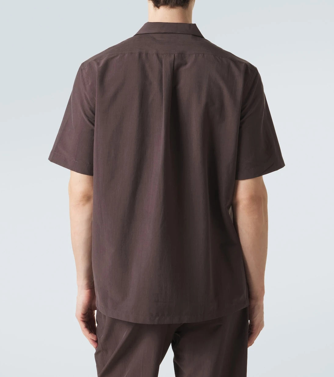 Umit Benan - Havana silk-blend bowling shirt