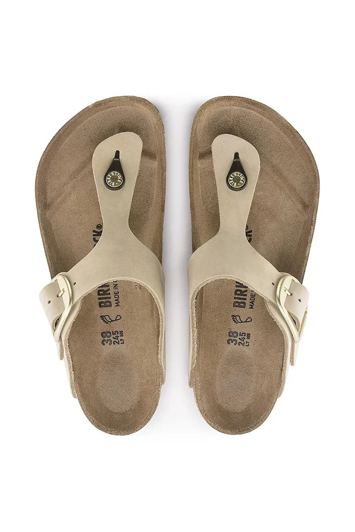Джапанки от набук Birkenstock Gizeh Big Buckle