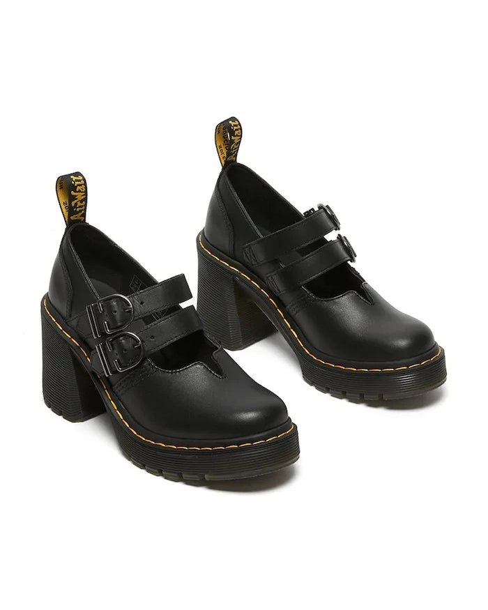 Dr. Martens Eviee Mary Jane Kalın Topuklu Deri Ayakkabı