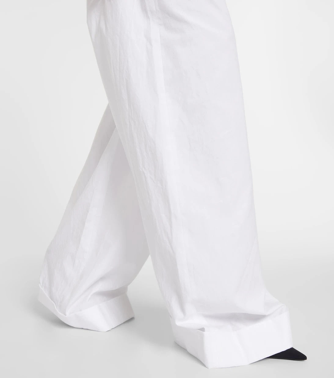 Ann Demeulemeester - بنطال Dorothee قماشي واسع الساقين من القطن