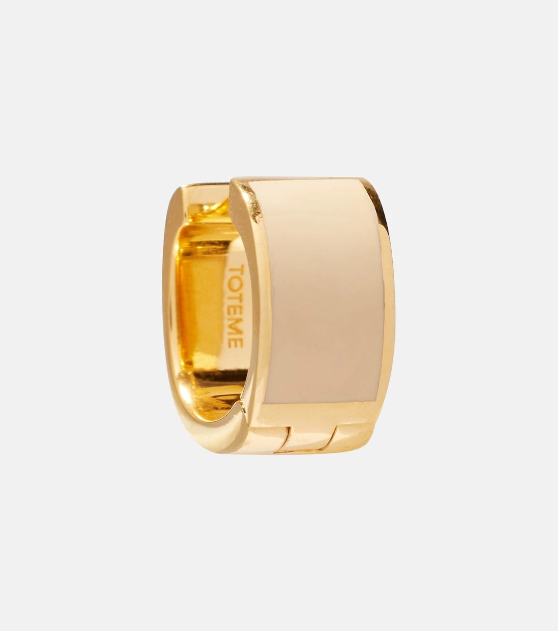 Toteme - Signature gold-plated hoop earrings