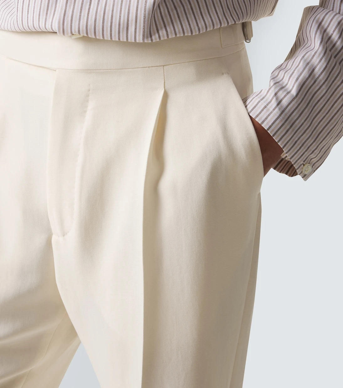Umit Benan - Pietro silk and cotton-blend suit pants