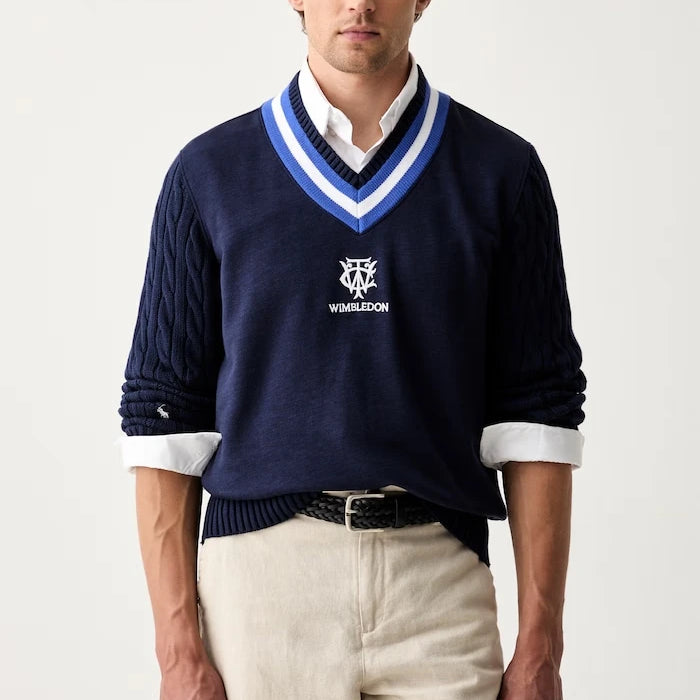Polo Ralph Lauren пуловер мъжки от памук Wimbledon