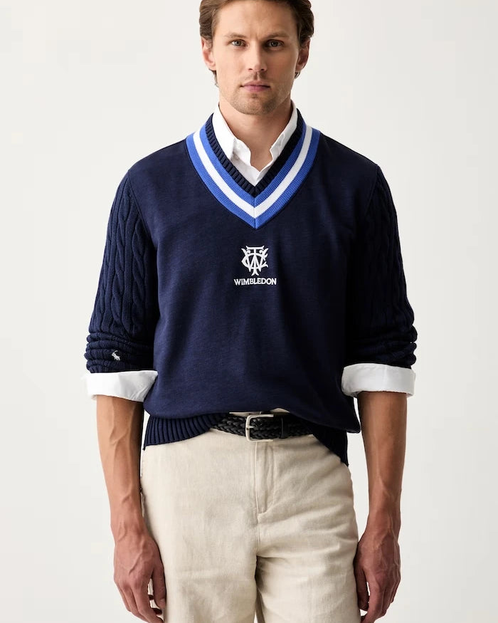 Polo Ralph Lauren erkek pamuklu Wimbledon kazak