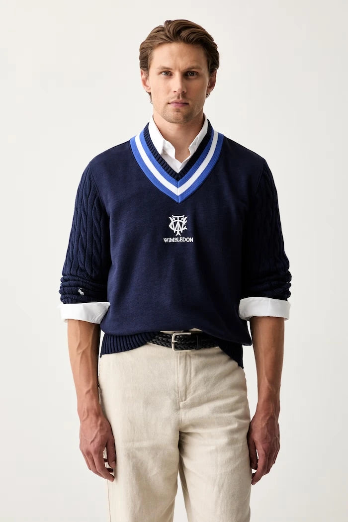 Polo Ralph Lauren пуловер мъжки от памук Wimbledon